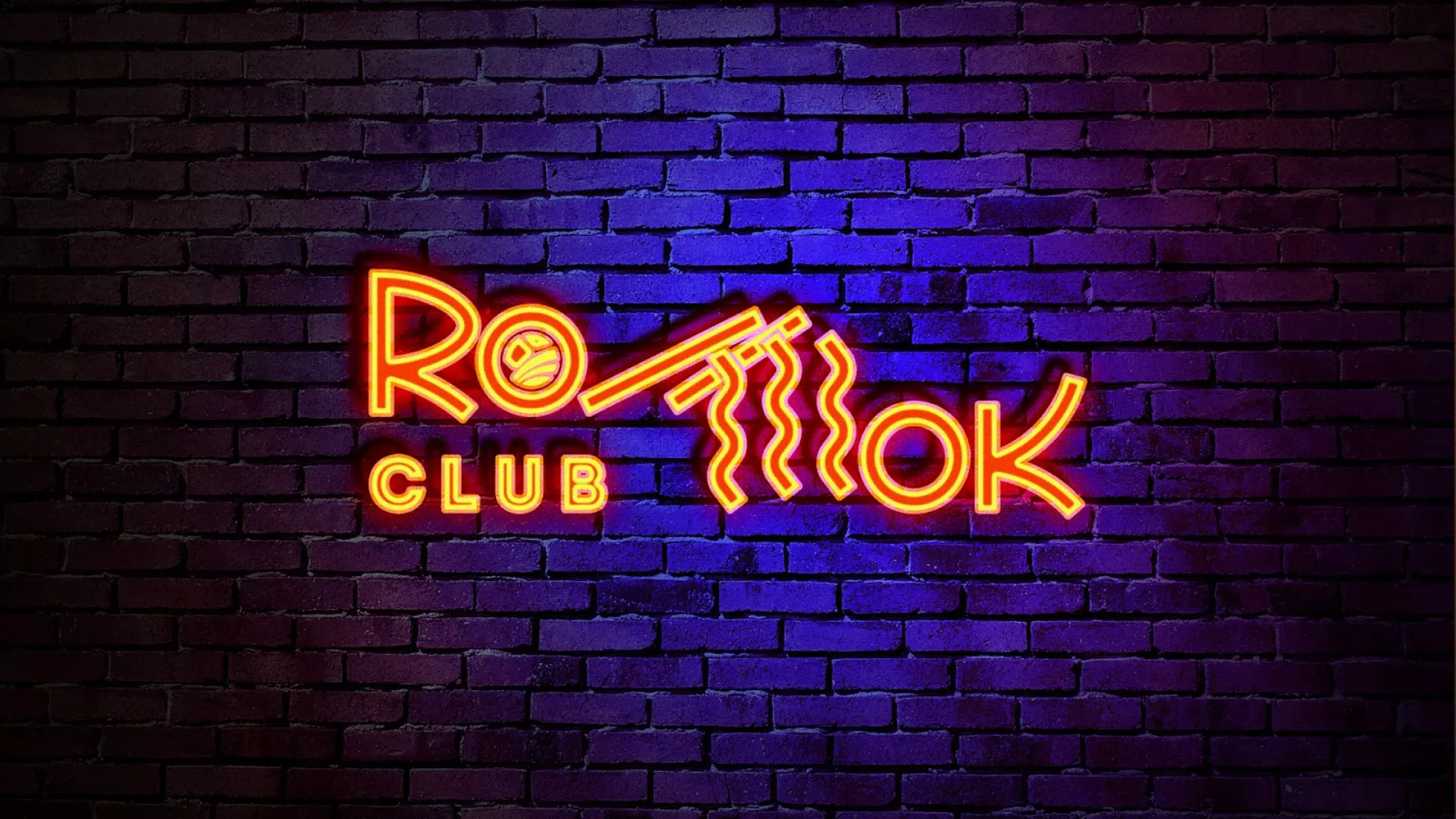 Разработка интерьерной вывески суши-бара «Roll Wok Club» в Бийске